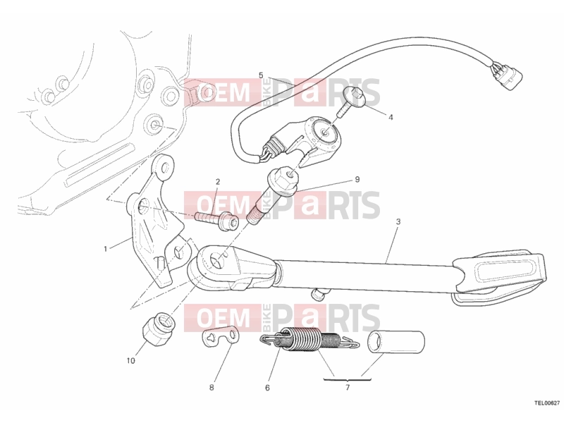 DUCATI 2012 Monster 659 ABS SIDE STAND » ACCESSORIES