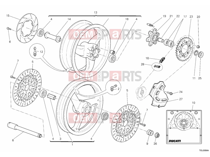DUCATI 2012 Monster 696 WHEELS » FRONT WHEEL