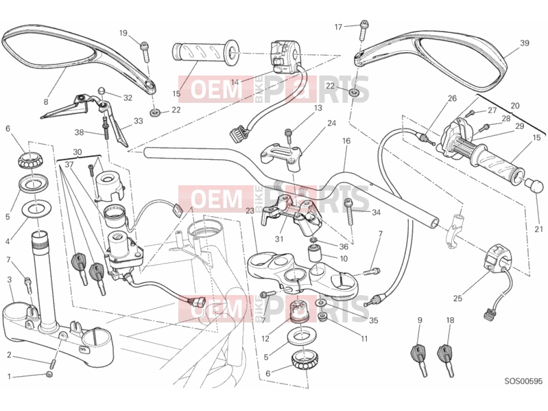 DUCATI 2012 Monster 795 HANDLEBAR » HANDLE BAR