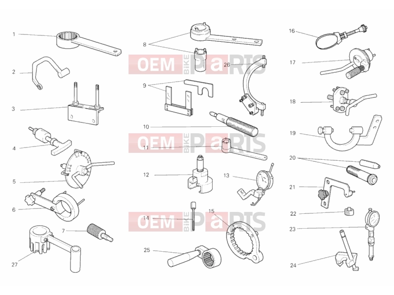 DUCATI 2012 Hypermotard 796 WORKSHOP SERVICE TOOLS, ENGINE » UNCLASSIFIED