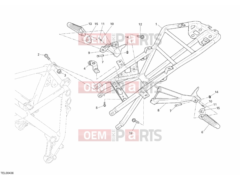 DUCATI 2012 Superbike 848 REAR FRAME » FRAME