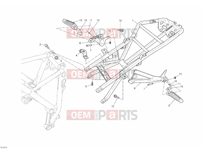 DUCATI 2012 Superbike 848 EVO REAR FRAME » FRAME