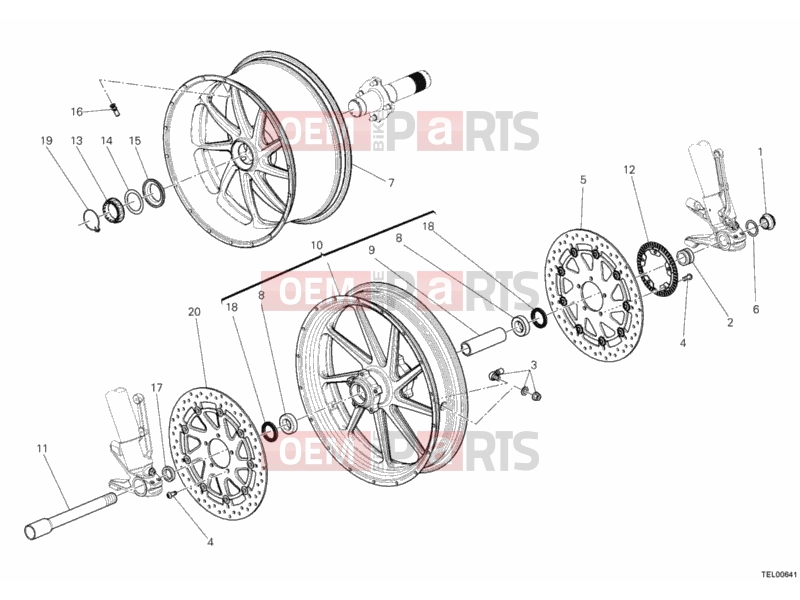 DUCATI 2012 Diavel Carbon WHEELS » FRONT WHEEL