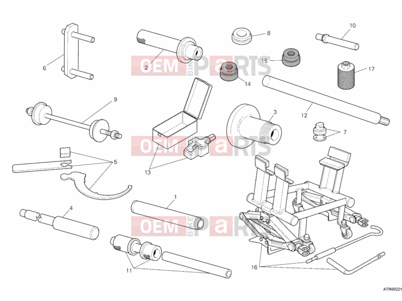 DUCATI 2011 Superbike 1198 SP WORKSHOP SERVICE TOOLS, FRAME » FRAME