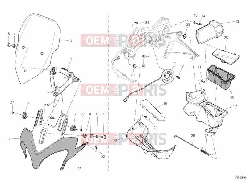 DUCATI 2011 Multistrada 1200 COWLING » PLASTICS