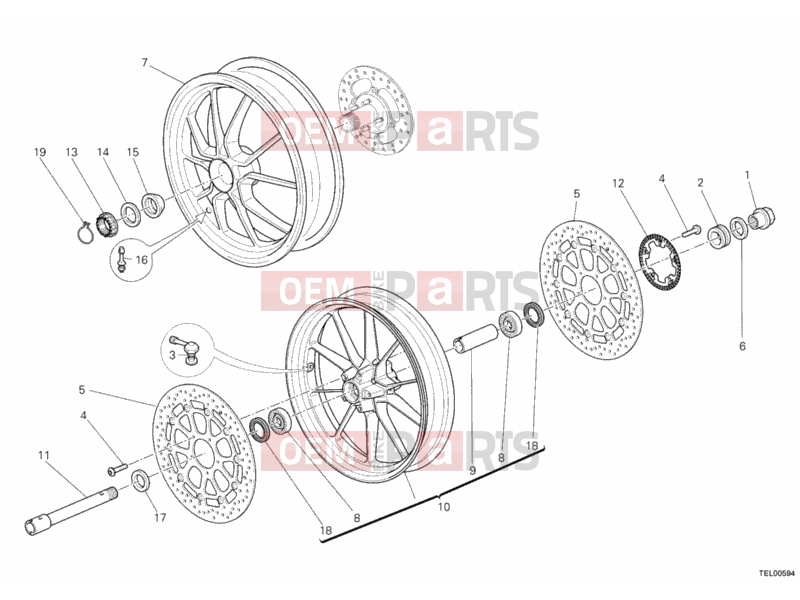 DUCATI 2011 Multistrada 1200 ABS WHEELS » FRONT WHEEL