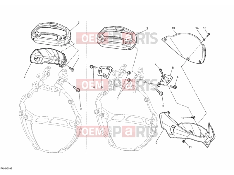 DUCATI 2011 Monster 696 METER » HANDLE BAR