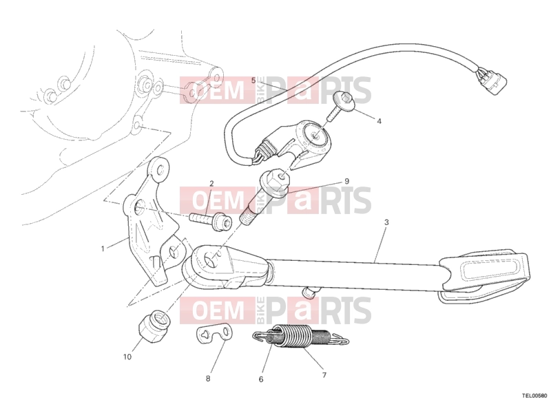 DUCATI 2011 Monster 696 SIDE STAND » ACCESSORIES
