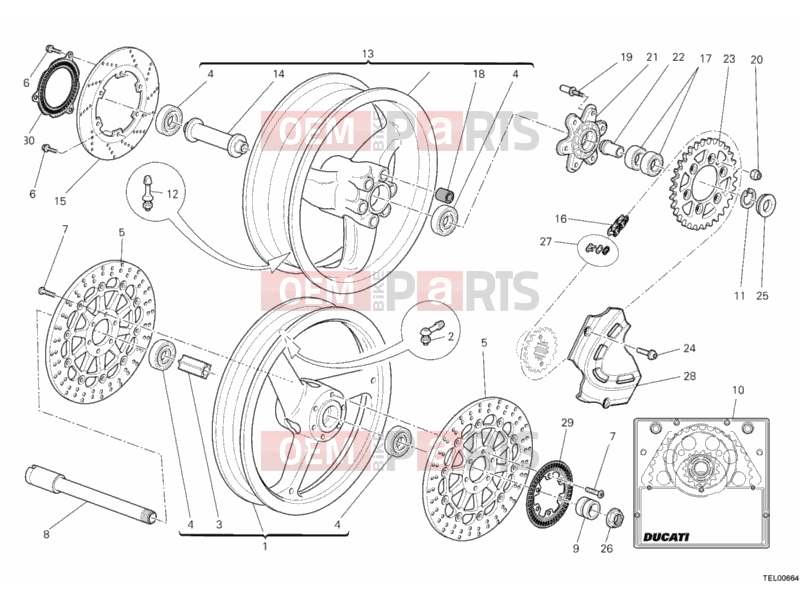 DUCATI 2011 Monster 696 ABS WHEELS » FRONT WHEEL