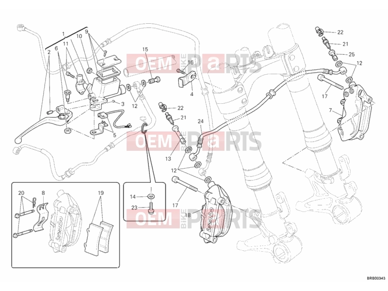 DUCATI 2011 Monster 796 ABS FRONT BRAKE SYSTEM » BRAKING SYSTEM
