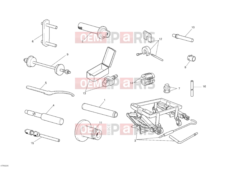 DUCATI 2011 Superbike 848 EVO WORKSHOP SERVICE TOOLS, FRAME » FRAME
