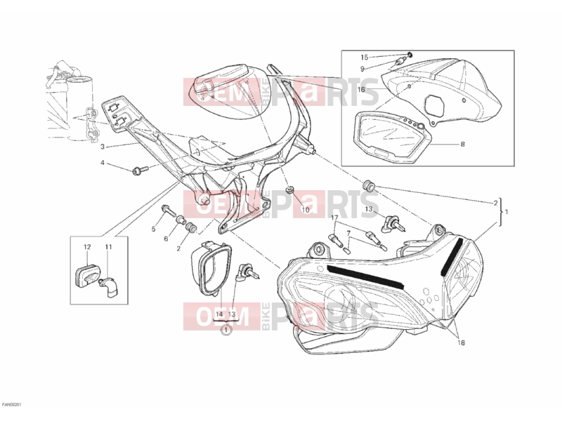 DUCATI 2011 Superbike 848 EVO HEADLIGHT » LIGHTING SYSTEM