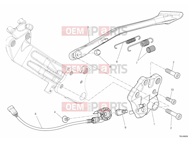 DUCATI 2011 Diavel Carbon SIDE STAND » ACCESSORIES