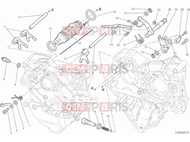 DUCATI 2011 Streetfighter SHIFT CAM - FORK » FRONT SUSPENSION