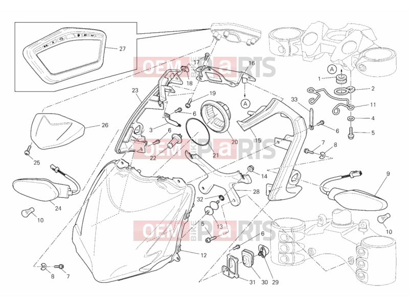 DUCATI 2011 Streetfighter HEADLIGHT » LIGHTING SYSTEM