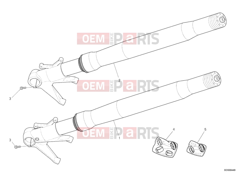 DUCATI 2011 Streetfighter S FRONT FORK » FRONT SUSPENSION
