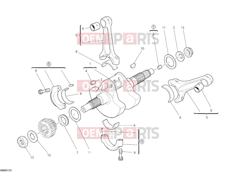 DUCATI 2011 Streetfighter S CRANKSHAFT » ENGINE CASE