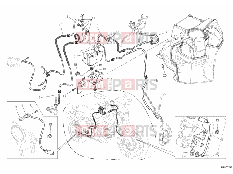 DUCATI 2010 Monster 1100 ABS BRAKING SYSTEM ABS » BRAKING SYSTEM