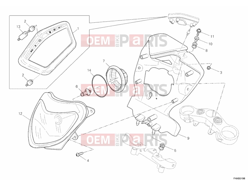 DUCATI 2010 Hypermotard 1100 EVO HEADLIGHT » LIGHTING SYSTEM