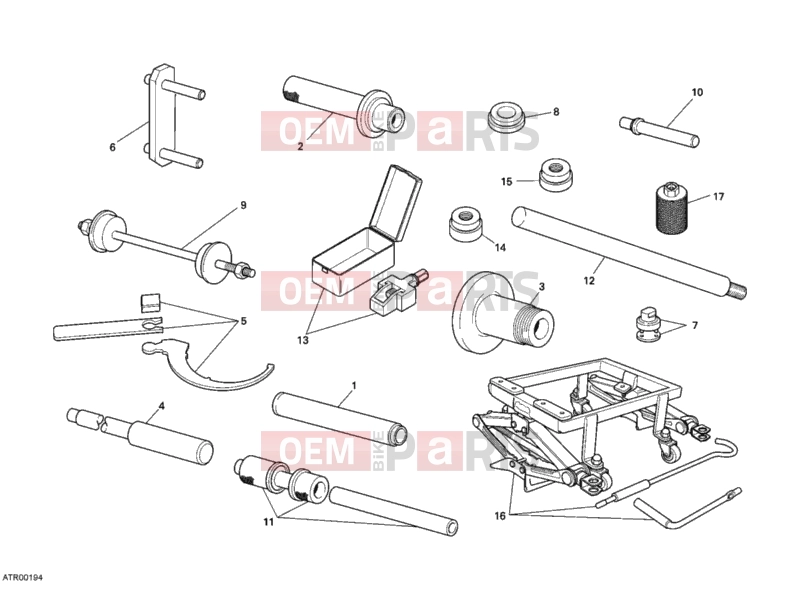 DUCATI 2010 Superbike 1198 S WORKSHOP SERVICE TOOLS, FRAME » FRAME
