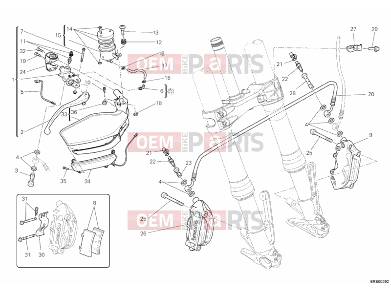 DUCATI 2010 Multistrada 1200 ABS FRONT BRAKE SYSTEM » BRAKING SYSTEM