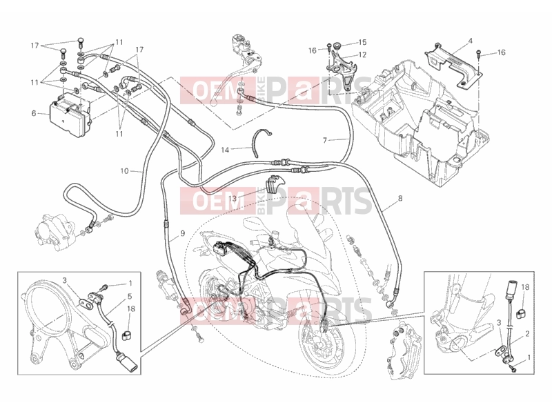 DUCATI 2010 Multistrada 1200 S ABS BRAKING SYSTEM ABS » BRAKING SYSTEM