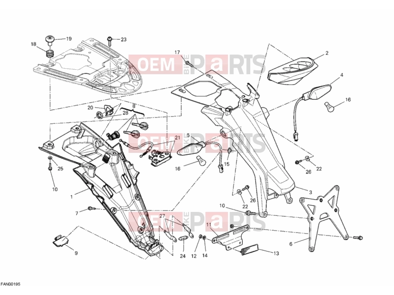 DUCATI 2010 Monster 696 TAILLIGHT » LIGHTING SYSTEM