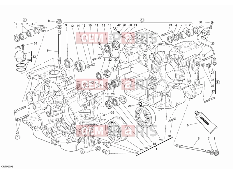 DUCATI 2010 Monster 696 CRANKCASE » ENGINE CASE