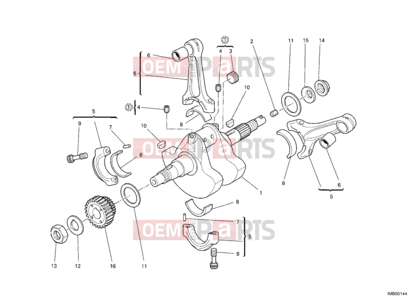 DUCATI 2010 Monster 696 ABS CRANKSHAFT » ENGINE CASE