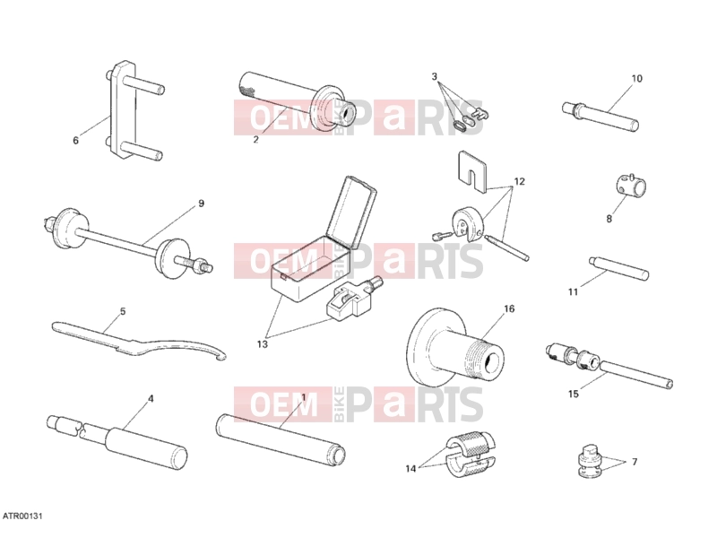 DUCATI 2010 Superbike 848 WORKSHOP SERVICE TOOLS, FRAME » FRAME