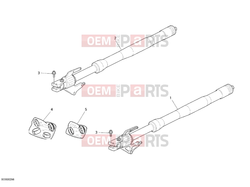 DUCATI 2009 Multistrada 1100 S FRONT FORK » FRONT SUSPENSION