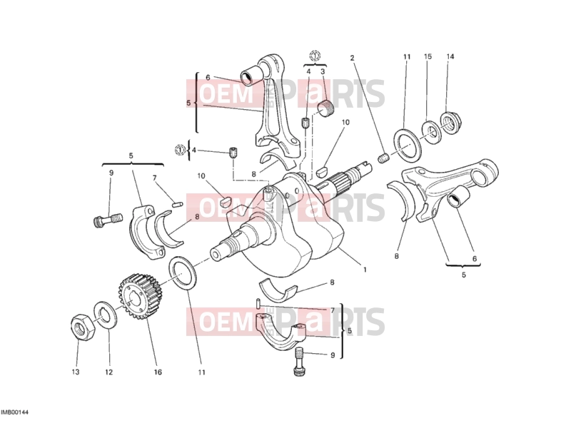 DUCATI 2009 Monster 696 CRANKSHAFT » ENGINE CASE