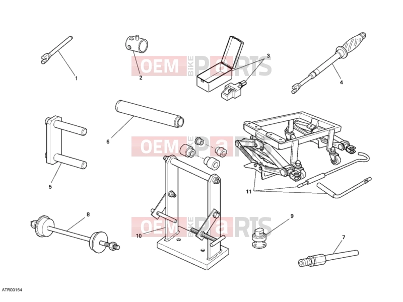 DUCATI 2009 Sportclassic GT1000 Touring WORKSHOP SERVICE TOOLS, FRAME » FRAME