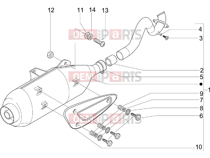 PIAGGIO Beverly 125 Engine » Silencer