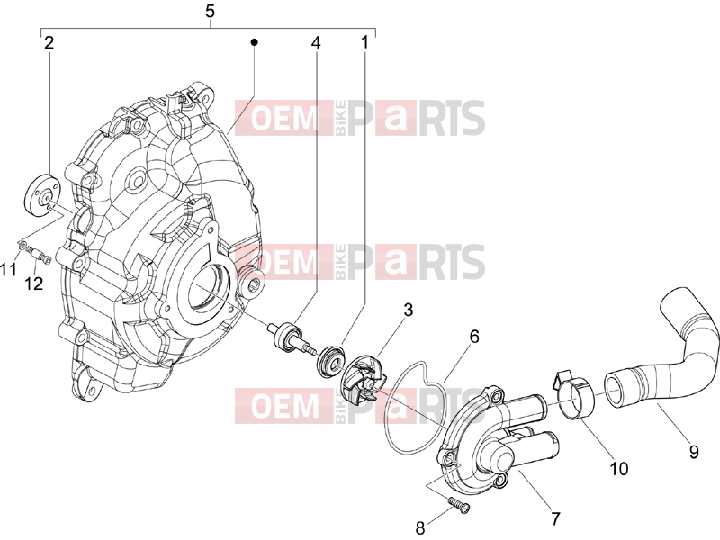 PIAGGIO Beverly 125 Engine » Cooler pump