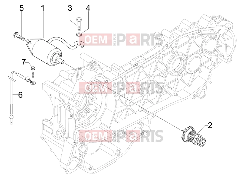 PIAGGIO Beverly 125 Engine » Stater - Electric starter