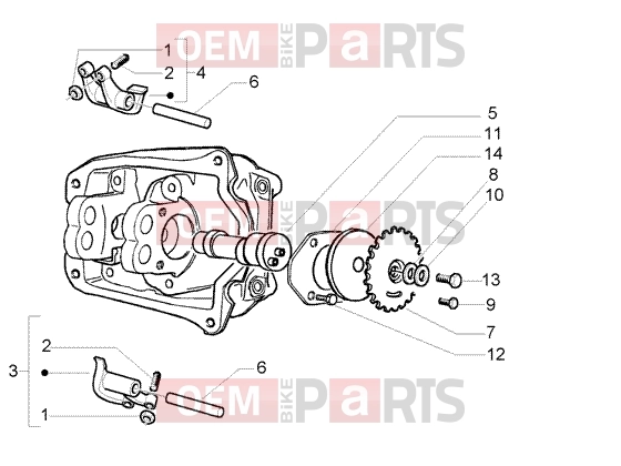 PIAGGIO Engine » Rocker levers support