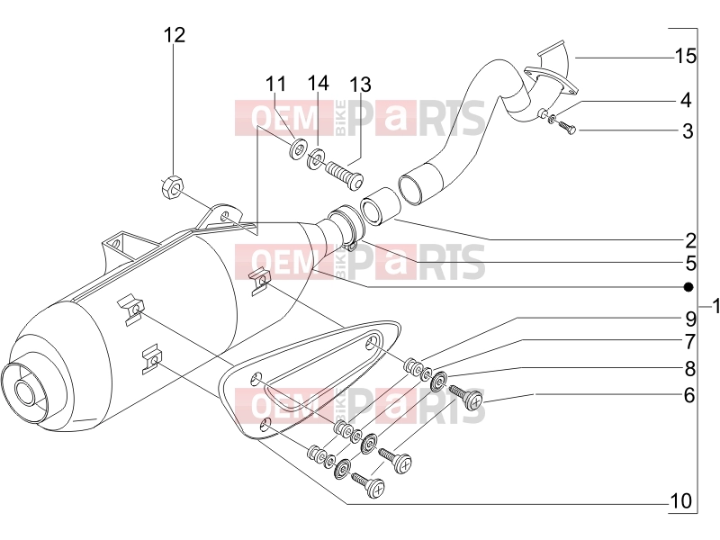 PIAGGIO Beverly 125 Sport Engine » Silencer