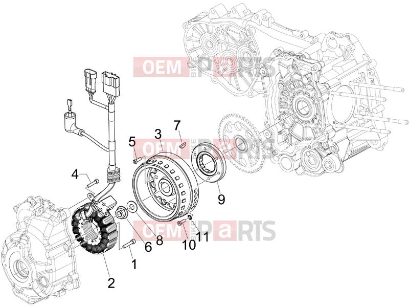 PIAGGIO Beverly 250 Engine » Flywheel magneto