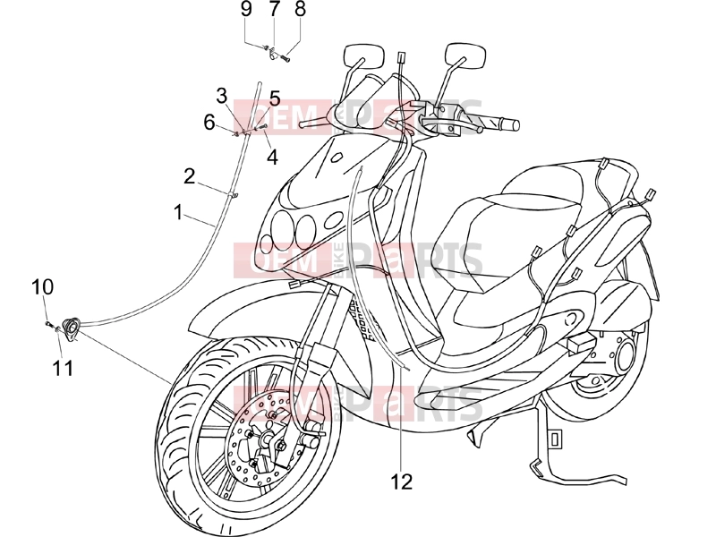 PIAGGIO Beverly 250 Braking system - Transmissions » Transmissions