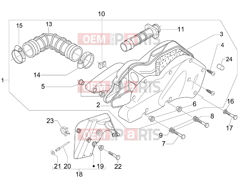 PIAGGIO Beverly 250 Engine » Air filter