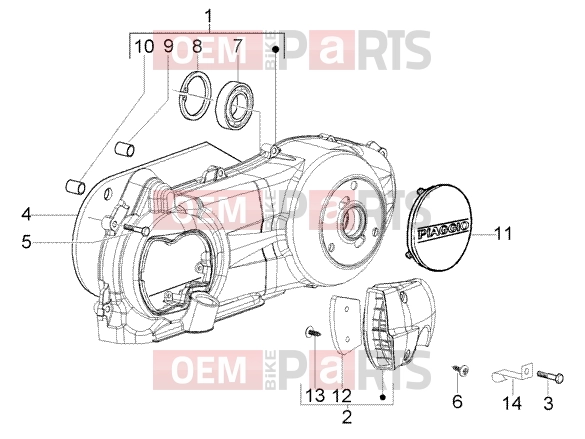 PIAGGIO Engine » Crankcase cooling