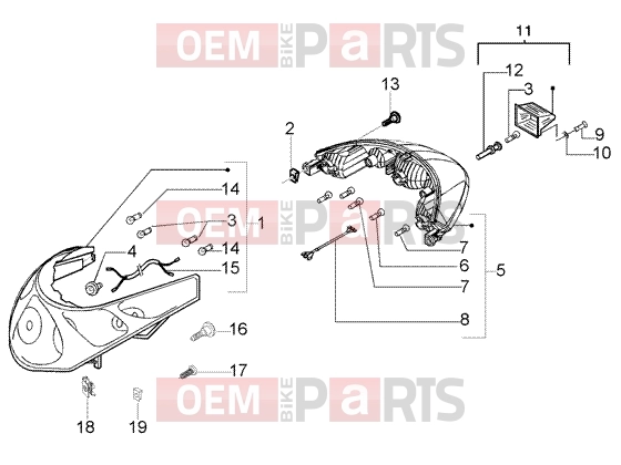 PIAGGIO Electrical system » Lights