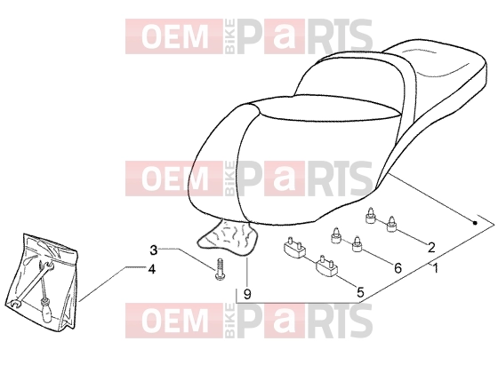 PIAGGIO Chassis » Saddle - tools kit