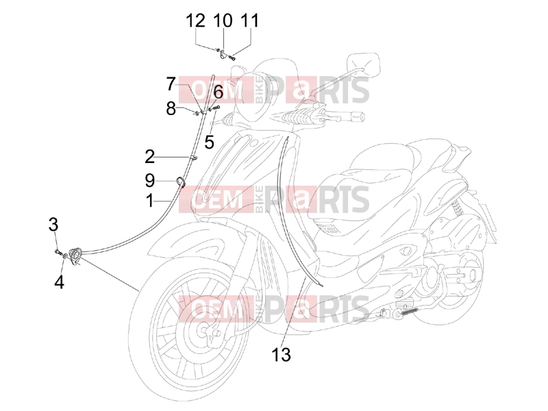 PIAGGIO Beverly 250 Tourer Braking system - Transmissions » Transmissions