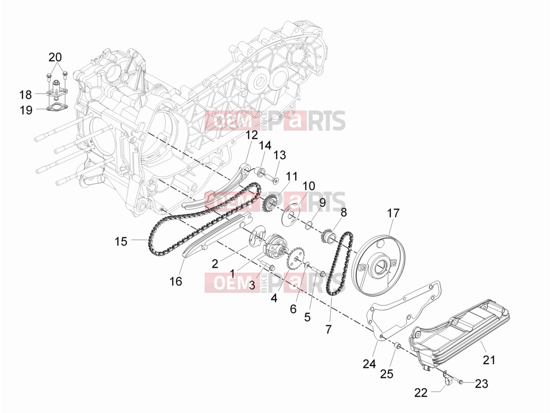 PIAGGIO Beverly 300 ie ABS Engine » Oil pump