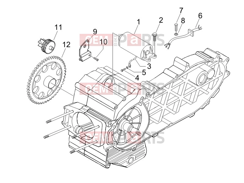 PIAGGIO Beverly 400 ie Engine » Stater - Electric starter