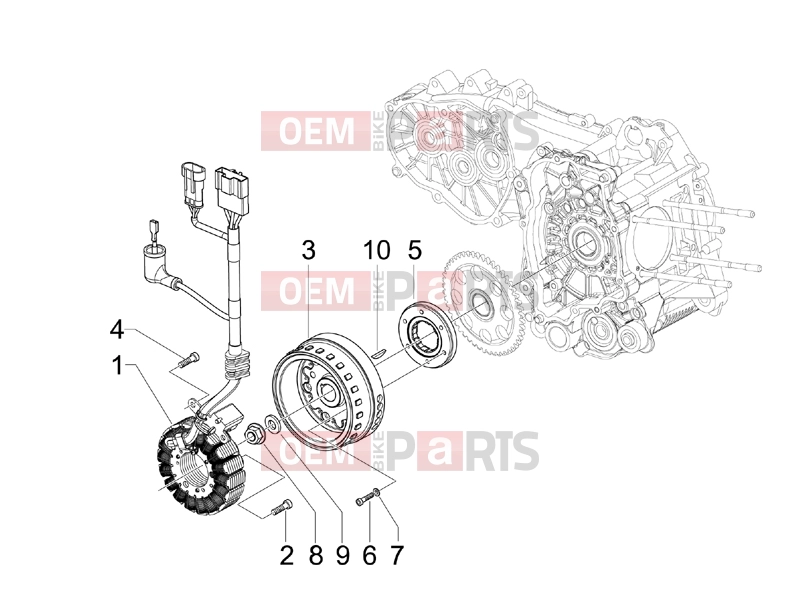 PIAGGIO Beverly 400 ie Tourer Engine » Flywheel magneto