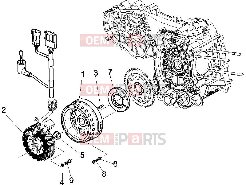 PIAGGIO Beverly 500 Engine » Flywheel magneto
