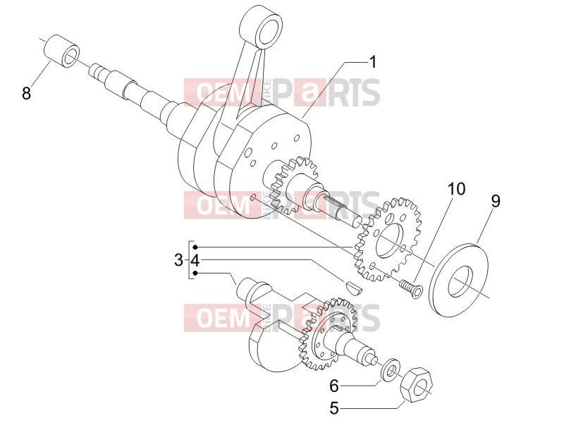PIAGGIO Beverly 500 Engine » Crankshaft